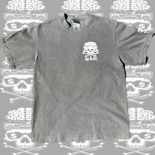 Only The Be$T front & Back hit Shadow Grey vintage T-shirt